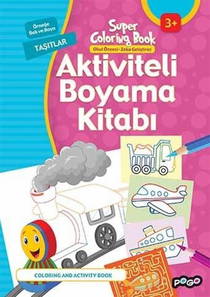 Aktiviteli Boyama Kitabı - Taşıtlar