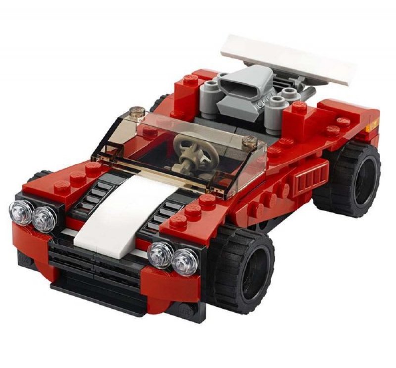 Lego red car discount