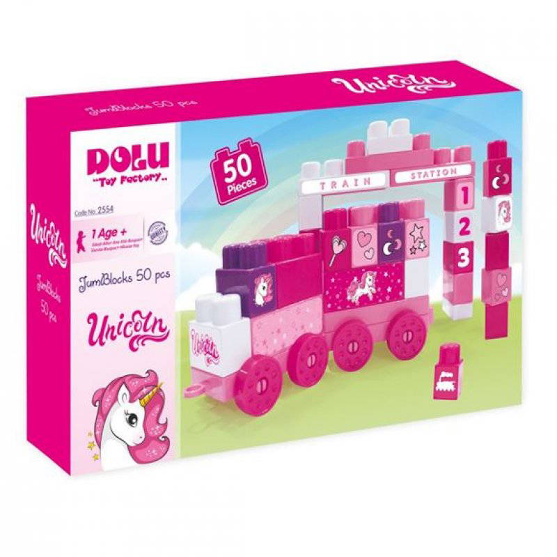 Dolu Unicorn Jumblock 50 Parça Kutulu Bloklar 2554