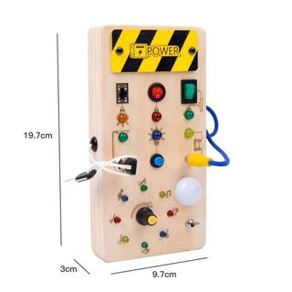 Robokids Montessori Ahşap Power Busy Board