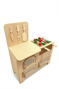 Ahşap Barbekü Mutfak