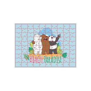 Mabbels We Bare Bears Beach Paradise 100 Parça Puzzle