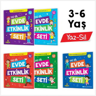 Evde Etkinlik Seti 3-6 Yaş - 5 Kitap Set