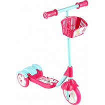 Scooter - Oyuncak Sepetli Frenli 3 Tekerlekli - Pembe