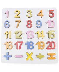 Hamaha Ahşap Renkli Bul Tak Sayılar