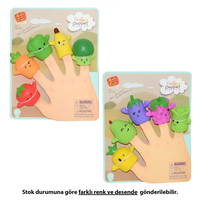 Meyveler - Sebzeler Parmak Kukla 5'li Set