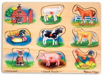 Melissa & Doug Sesli Yapboz - Çiftlik Hayvanları