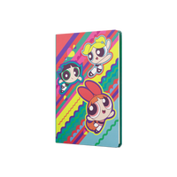 The Powerpuff Girls Sert Kapak Butik Defter - Çizgisiz