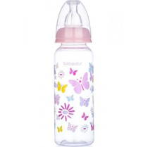 Bebedor Kelebek Desenli Pp Biberon 250 Ml - Pembe