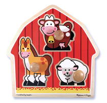 Melissa & Doug Ahşap İlk Yapbozum - Çiftlik Hayvanları