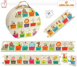 Çantalı Alfabe Treni Puzzle (02928)