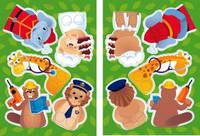 Parmak Kukla-sevimli Kahramanlar Yaş 4