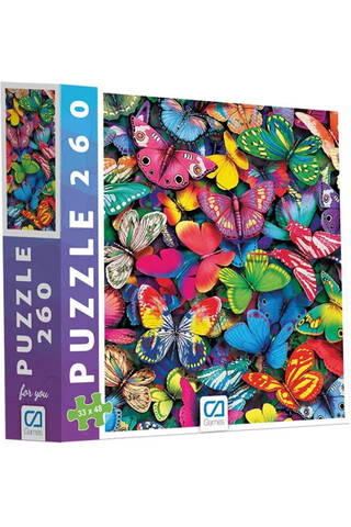 Kelebekler Puzzle - 260 Parça