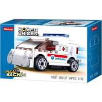 Sluban Power Bricks Ambulans - 54 Parça