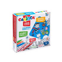 Carioca Boyanabilir Kahramanlar Marketi Çift Taraflı Puzzle