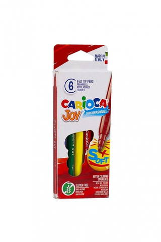 Carioca Joy Süper Yıkanabilir Keçeli Boya Kalemi 6'lı