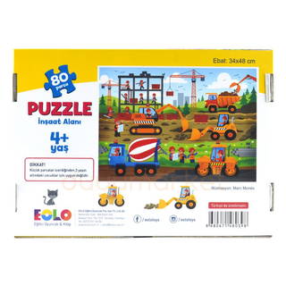 Eolo 80 Parça Puzzle - İnşaat Alanı