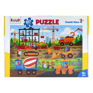 Eolo 80 Parça Puzzle - İnşaat Alanı