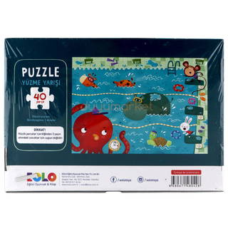 40 Parça Puzzle - Yüzme Yarışı