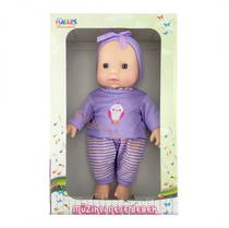 Müzikli Tulumlu Neşe Bebek 30 Cm (Lila)