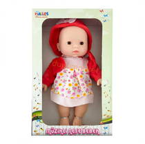 Müzikli Şapkalı Neşe Bebek 30 Cm (Kırmızı)