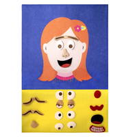 Kız Yüz İfadesi Pano - Cırt Cırtlı