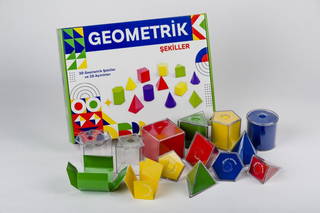 3d Geometrik Şekiller Ve 2d Açılımları - 24 Parça