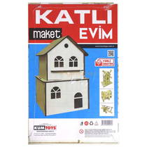 Kumtoys Ahşap Maket - Katlı Evim
