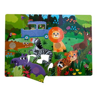 Neobebek Tactile Puzzle - Safari