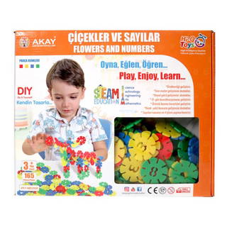Çiçekler Ve Sayılar Yapı Blokları - 165 Parça
