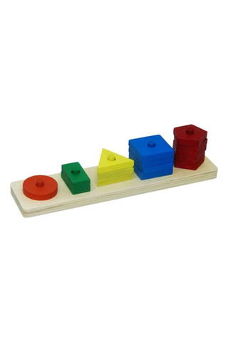 Playwood Ahşap Geometrik Şekil Sıralama Oyunu (305)