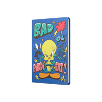 Mabbels Tweety Sert Kapak Butik Defter Bad Puddy Tat - Çizgili