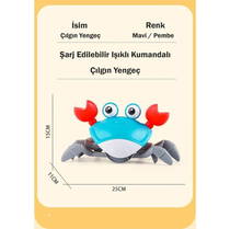 Şarjlı Kumandalı Sevimli Yengeç