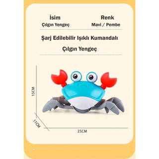 Şarjlı Kumandalı Sevimli Yengeç