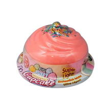 Puffy Coton Cupcake Slime - Turuncu