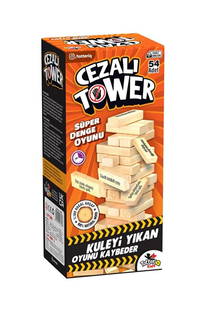 Totteriq Cezalı Tower Ahşap Denge Oyunu-54 Parça