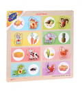 Ahşap Tutmalı Puzzle Hangi Hayvan Ne Yer? Ony - 360