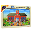 Playwood Ahşap Tutmalı Puzzle Benim Okulum - Ony 101