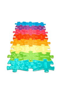 Muffik Rainbow Nano Set (24 Parça Nano – Anahtarlık Boyu Duyusal Puzzle Seti)