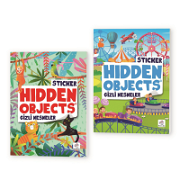 Sticker Hidden Objects 2'li Set Etkinlik Kitapları