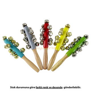 Ahşap Saplı El Zili - 18 Cm