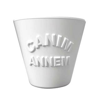 Seramik Saksı Boyama Canım Annem - Kalp