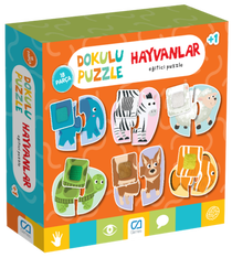 Eğitici Dokulu Puzzle Hayvanlar