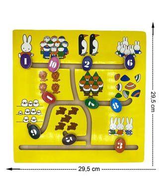 Ahşap Sayıları Öğreniyorum Labirent Oyunu (1-10)