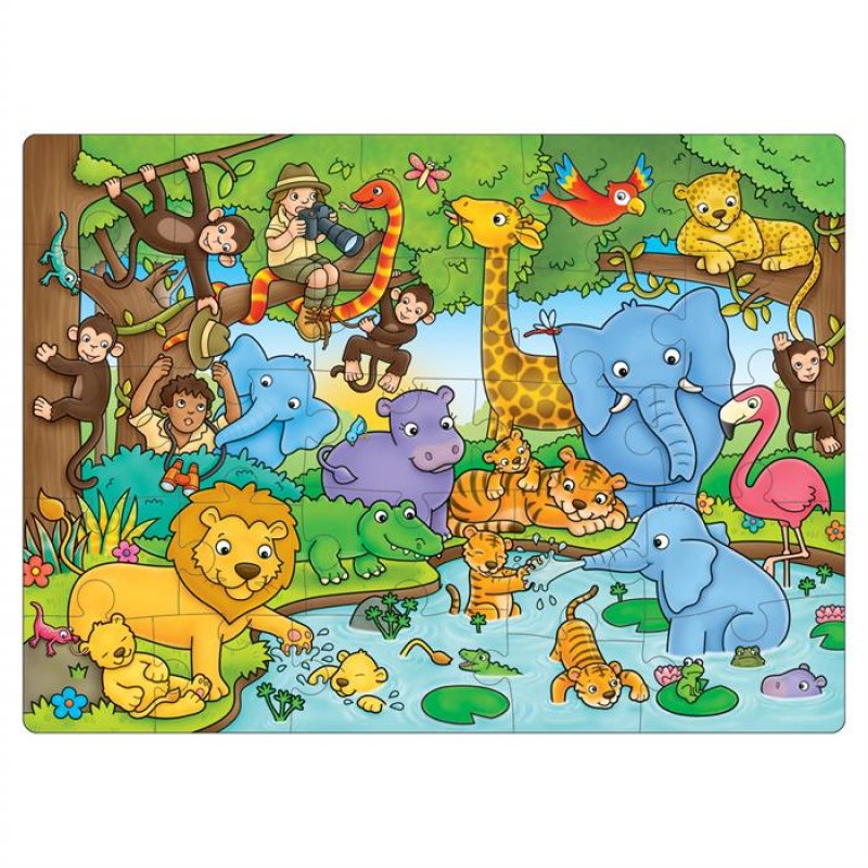 Orchard Who's In The Jungle? Puzzle (Ormanda Kimler Var?) Fiyatı