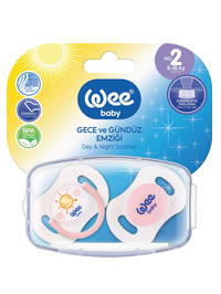 Wee Baby 2'li Gece Gündüz Emzik No:2 - Pembe