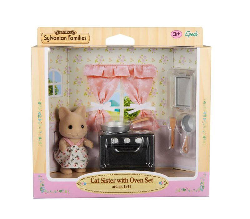 Sylvanian Families Kedi Kız Kardeş Ve Fırın Seti (5140)