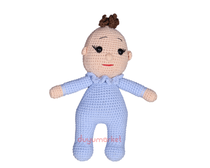 Amigurumi Şirin Bebek - Mavi ( 21 Cm )