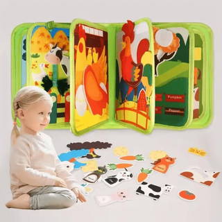 Montessori Aktiviteli Keçe Eğitim Kitabı Rbkds38