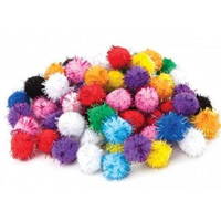 Puti Pom Pom Metalik 30 Mm 30'lu